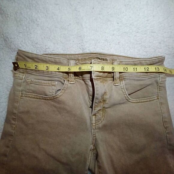 American Eagle Shorts Super Stretch Midi Denim Size 4 - Picture 5 of 7